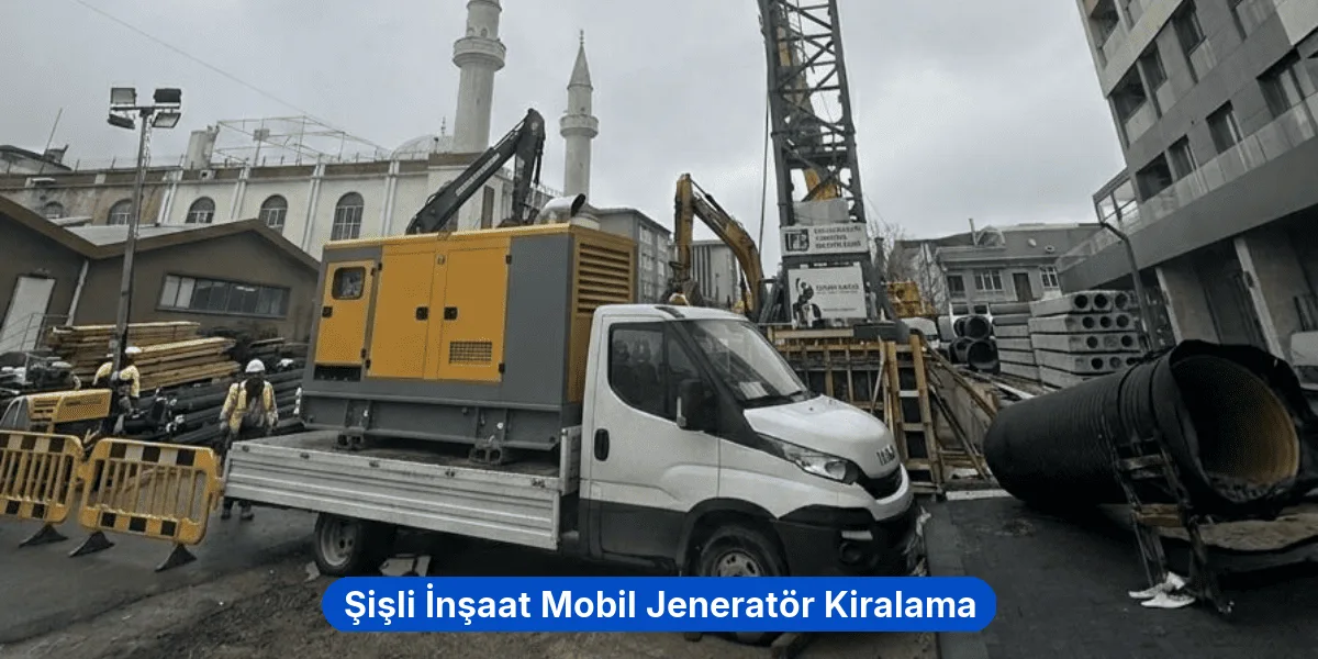 Şişli İnşaat Mobil Jeneratör Kiralama